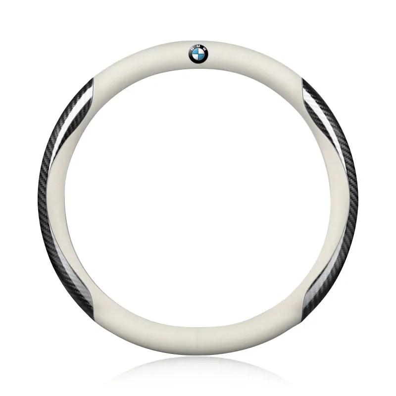 Leder Carbonfaser Auto Lenkradabdeckung Auto Zubehör Für BMW X5 X1 X3 X6 1 3 5 6 7 GT Serie E84 E83 E70 F15 E71 F16 E87 F20