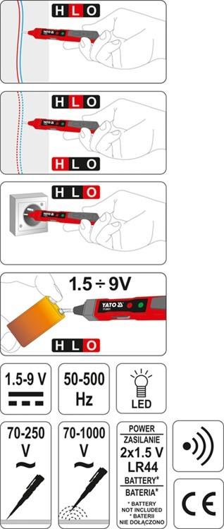 YT-28631 YATO voltage tester