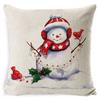 New Christmas Pillow Cover Four-piece Set Pillow Cushion Office Lumbar Backrest Decorative Backrest
