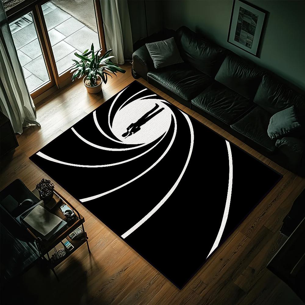 J-James B-Bonds-Agent Suspense Door Mat Entrance Non-slip Washable Kitchen Carpet Living Room Hallway Rug Bathroom Decoration