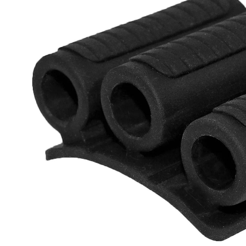 Drill Add-on Quick Change Bits Holders Self-adhesive Curved Bit Storage Clip Rubber Three Round Holes Driver Bits Side Holder