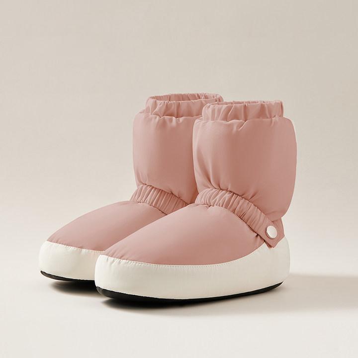 

Женские танцевальные теплые сапоги Зимние балетные разогревочные пинетки для детей Национальная танцевальная обувь Взрослые Современные танцы Сращенные балетки Балерина 36-38 розовый