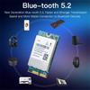 ABIY-WiFi 6E MT7922 M.2 Wireless Card 5374Mbps Bluetooth 5.2 Network Adapter 802.11ax 2.4G/5G/6GHz WiFi Card for Win10 Win11