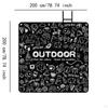 Folding Picnic Blanket Aluminum Film Base Multipurpose Play Mat Water Resistant Outdoor Camping