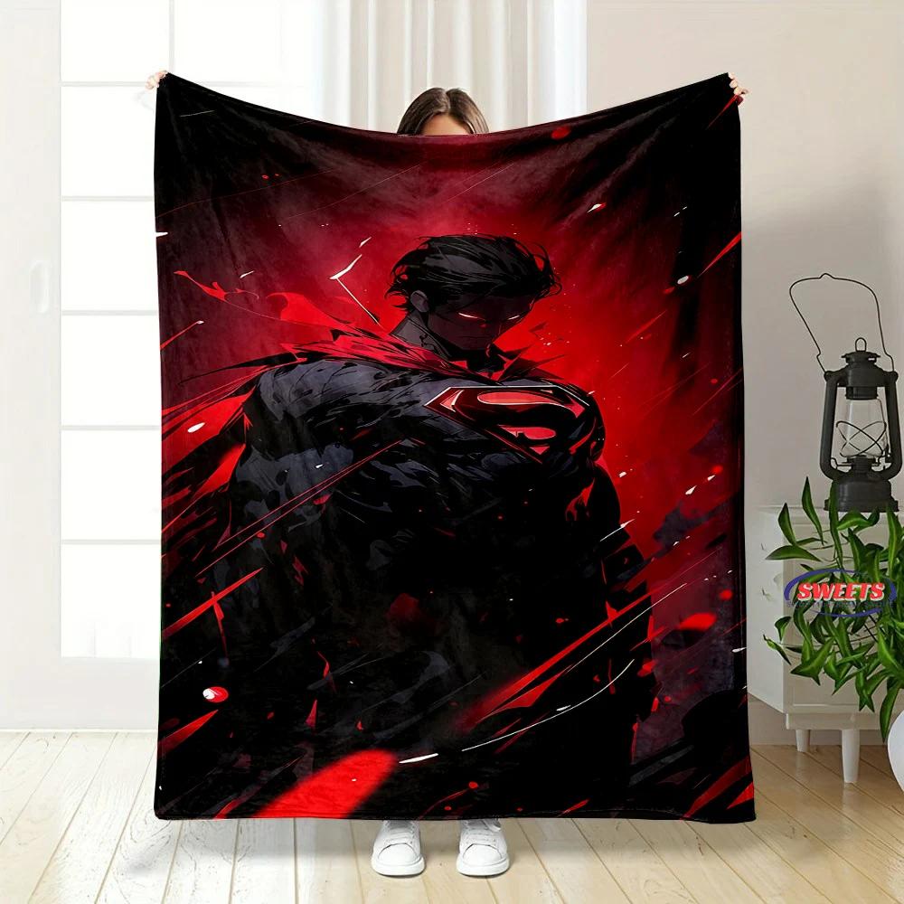 Comfortable and Soft Superman Blanket, Add Beauty To The Home, All Seasons, Home Office Can Be Used, Nap Camping Flannel Blanket