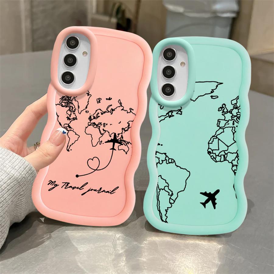 Soft Phone Cover Case for Samsung Galaxy A14 A11 A15 A52 A21s A12 A13 A16 A03 A05 A53 A33 A04 A23 A06 A22 My Travel Diary