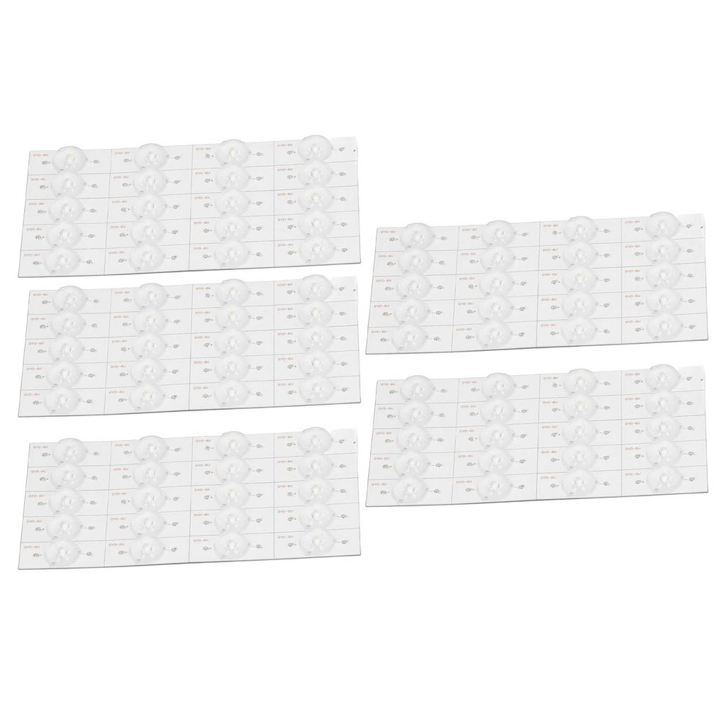 100Pcs Lens Bead 6V Transparent Round LED High Brightness Accessory for 32?65in TV Repair