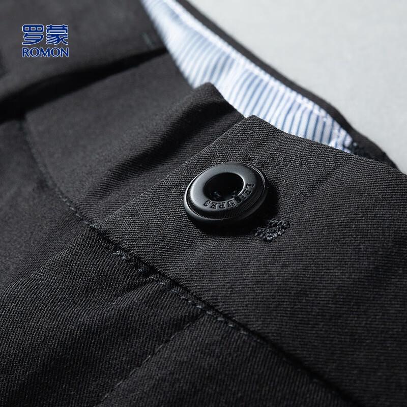 Luomeng Men's Four-Way Stretch Straight-Leg Casual Trousers