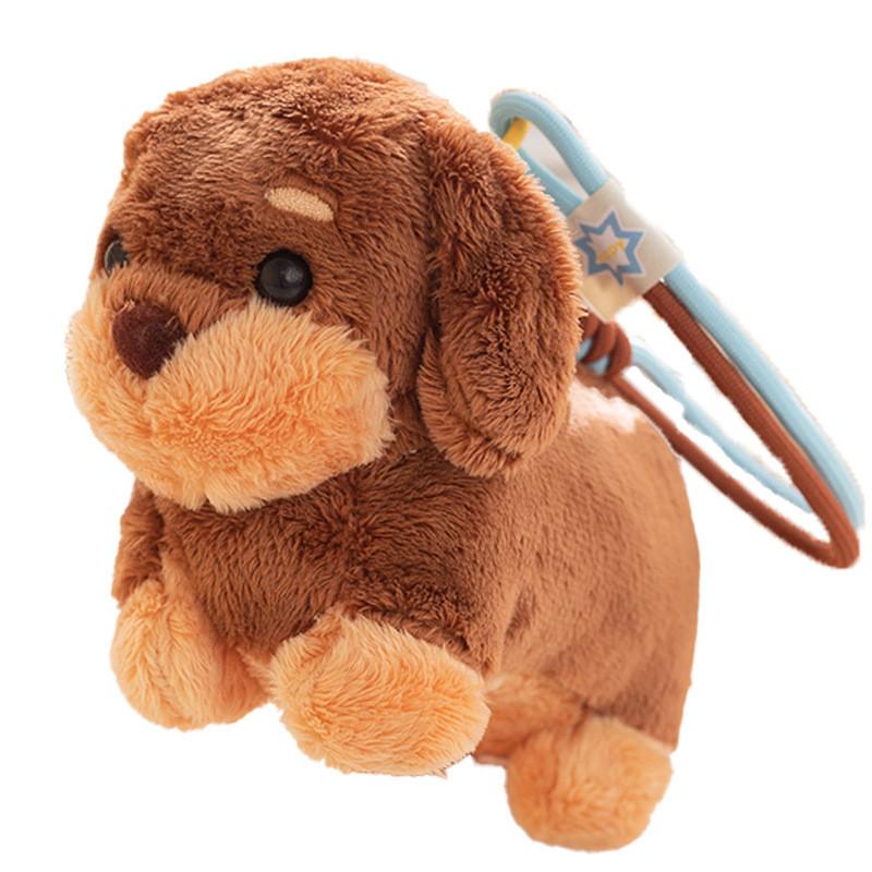 Plush Dog Sausage Toy Keychain Bag Pendant Sausage Dog Coin Purse Accessory