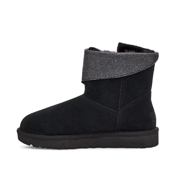 (WMNS) UGG Classic Caviar Mini Fleece Lined Black Women s 1112498-BLK EU 36