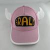 Kawaii Anime Glowing Neon Arale Hat Dr.Slump LED Light Pink Baseball Cap Cosplay Party Props Luminous Hat With Angel Wings Decor