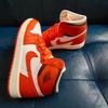 Air Jordan 1 High OG PS Starfish Kids Sneakers Orange White Cacao-Wow CU0449-101