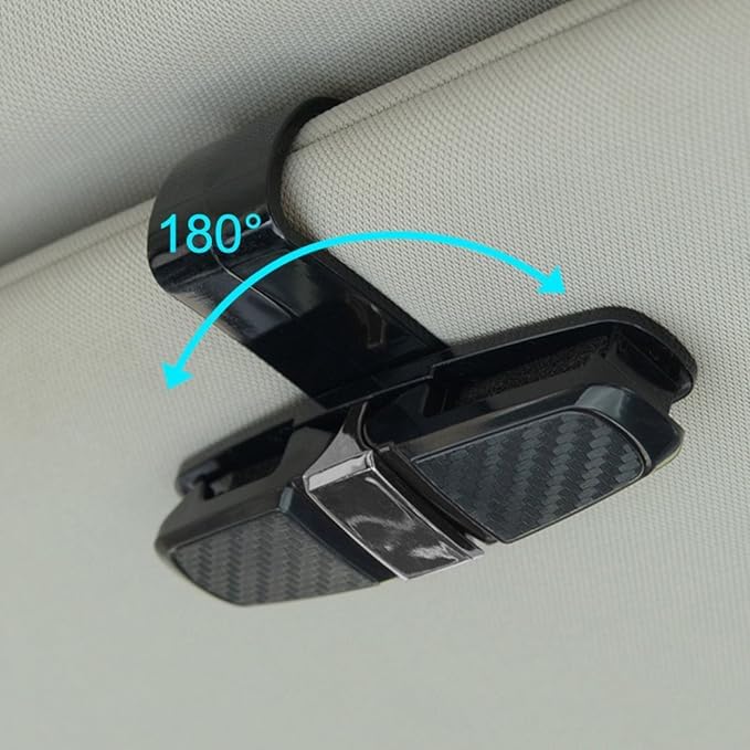 Car Sun Visor Glasses Car Sun Visor Sunglasses Holder of Glasses Rack with Ticket Card Silver TS CORP Holder, [Set 2] / Clip,