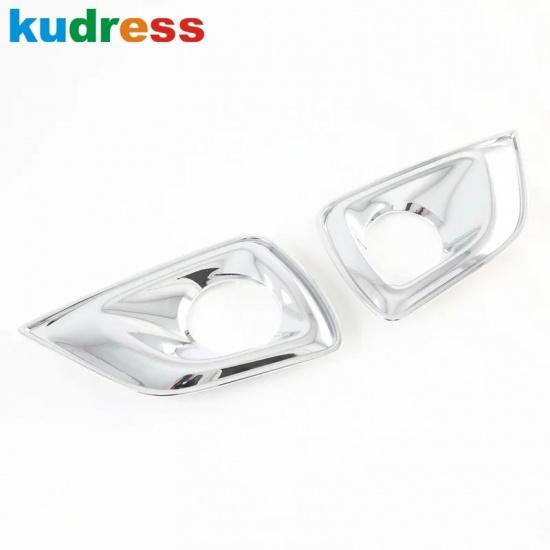 For Nissan Navara NP300 ST 2014-2016 2017 2018 Carbon Car Front Fog Light Lamp Cover Trim Foglight Bezel Trims Accessories