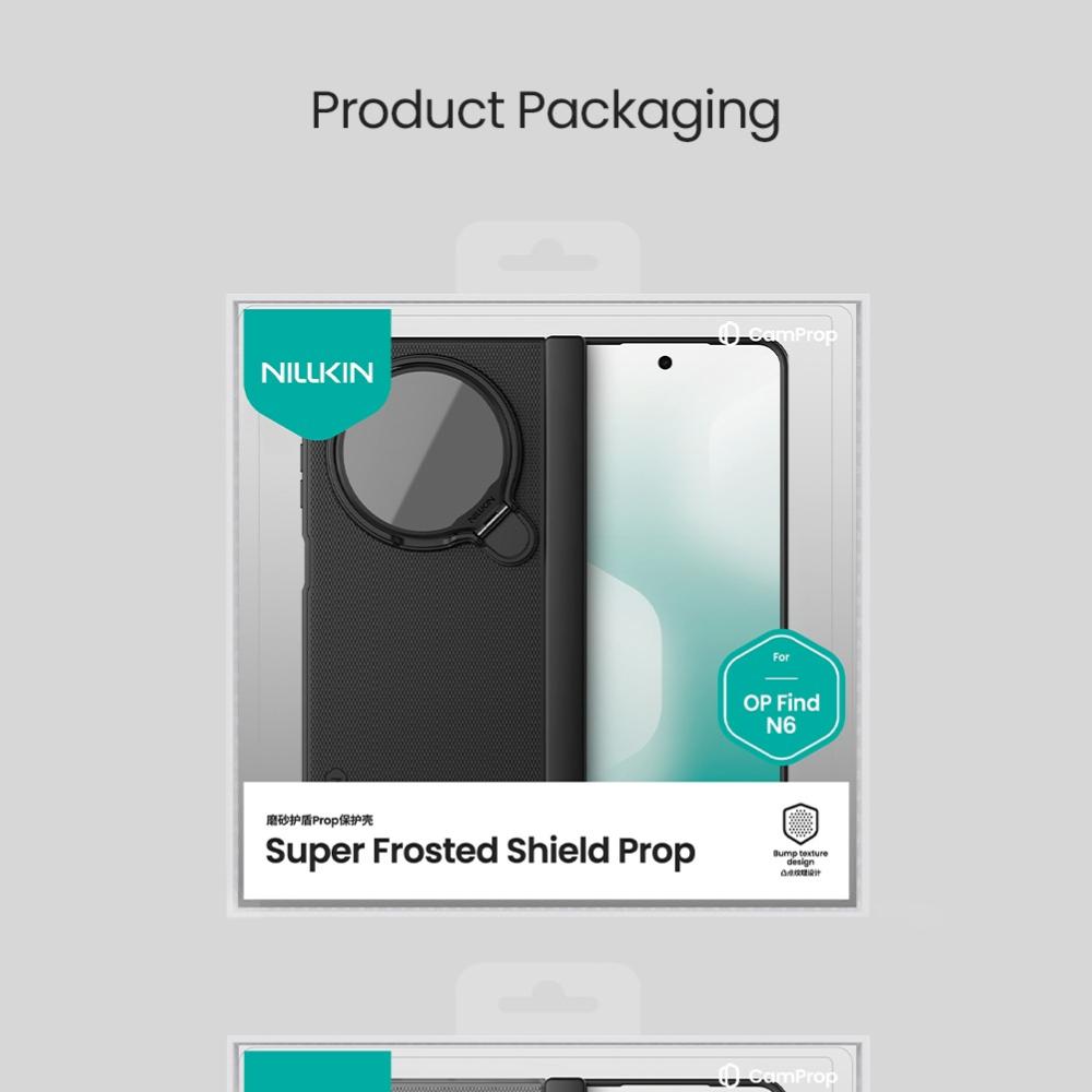 Nillkin for OPPO Find N6 Case Super Frosted Shield Prop Magnetic Cover Camera Flip Mount Ultra Thin Matte PC Anti Shockproof Back Cover