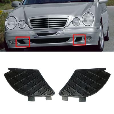 Pair Bumper Fog Light Grill Cover For W210 E320 E430 E55 Amg 1999-2003