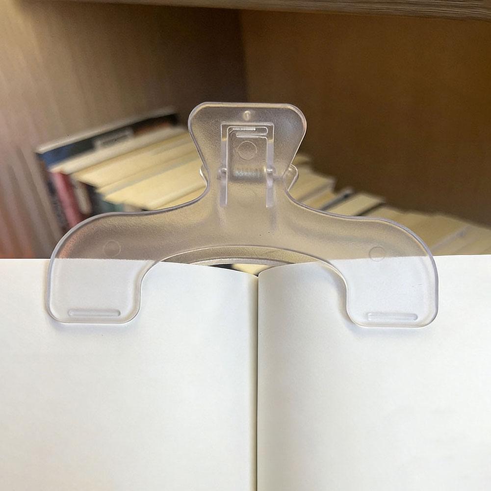 1PC Simple Frosted Transparent Book Clip Page Holder for Reading Practical Memo Note Clip Kawaii Desk Accessories прозрачный