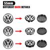 2026 Hot For VOLKSWAGEN VW 4Pcs 55mm 65mm Car Wheel Center Hub Caps VW Logo Badge Rim Cover Emblem For Volkswagen R GTI Golf 5 7