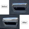For Dodge Durango 2014 2015 2016 2017 2018   Carbon Fiber Look Rear Trunk Door Handle Bowl Trim Decorative Accessories