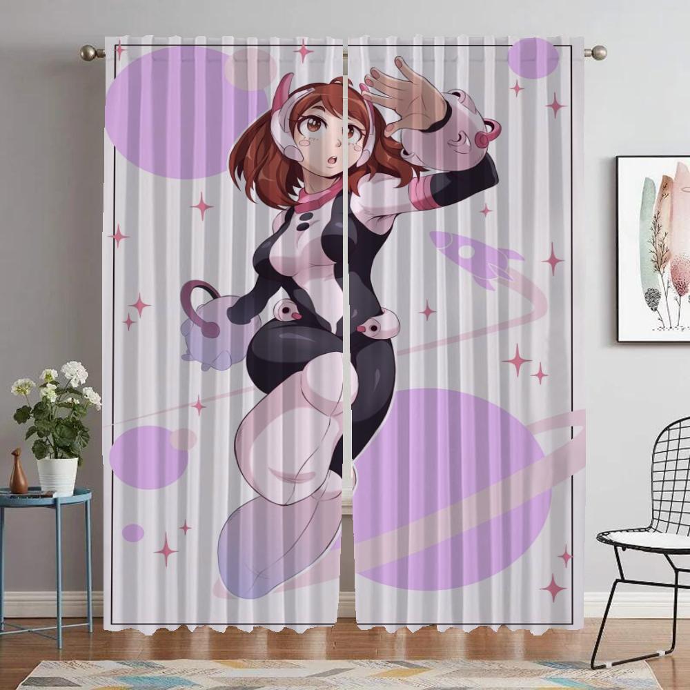My Hero Academia Tende Eleganti per Stanza 2 Pezzi Tende Oscuranti Tende per Interni Casa per Ombreggiatura Fotocamera Soggiorno Bambino