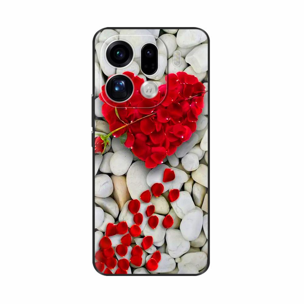 For OPPO Find X9 Pro Case Cute Flowers Cartoon Back Cover For OPPO Find X9 Cases FindX9 Pro ShockProof Phone Cases Funda Shells