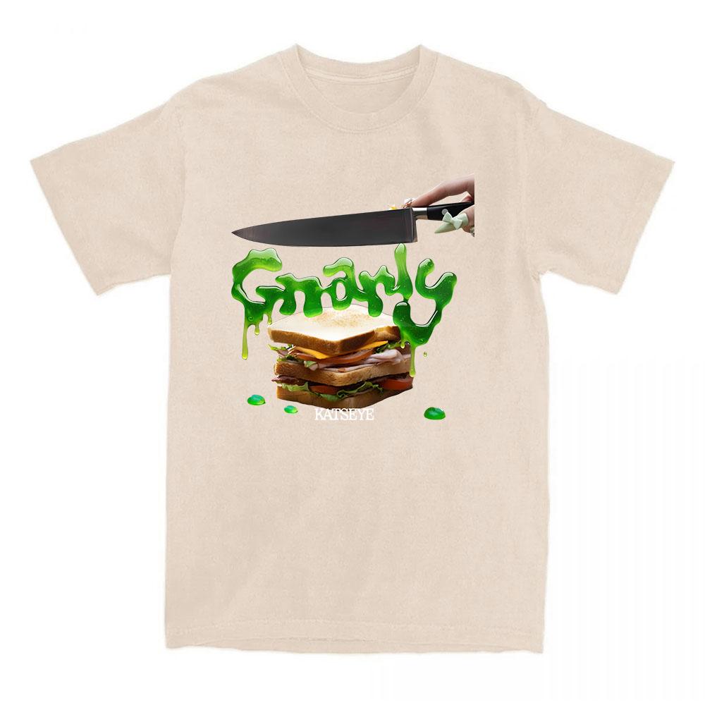 Katseye Gnarly Tee Short Sleeve Cotton Summer T-shirt for Female Casual Korean Girls' Band Tshirts Fashion Women Shirts
