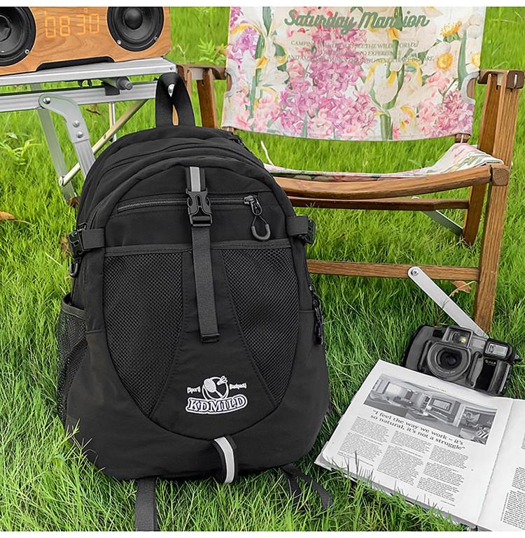 Nylon Casual Travel Backpack For Men And Women With Laptop Storage