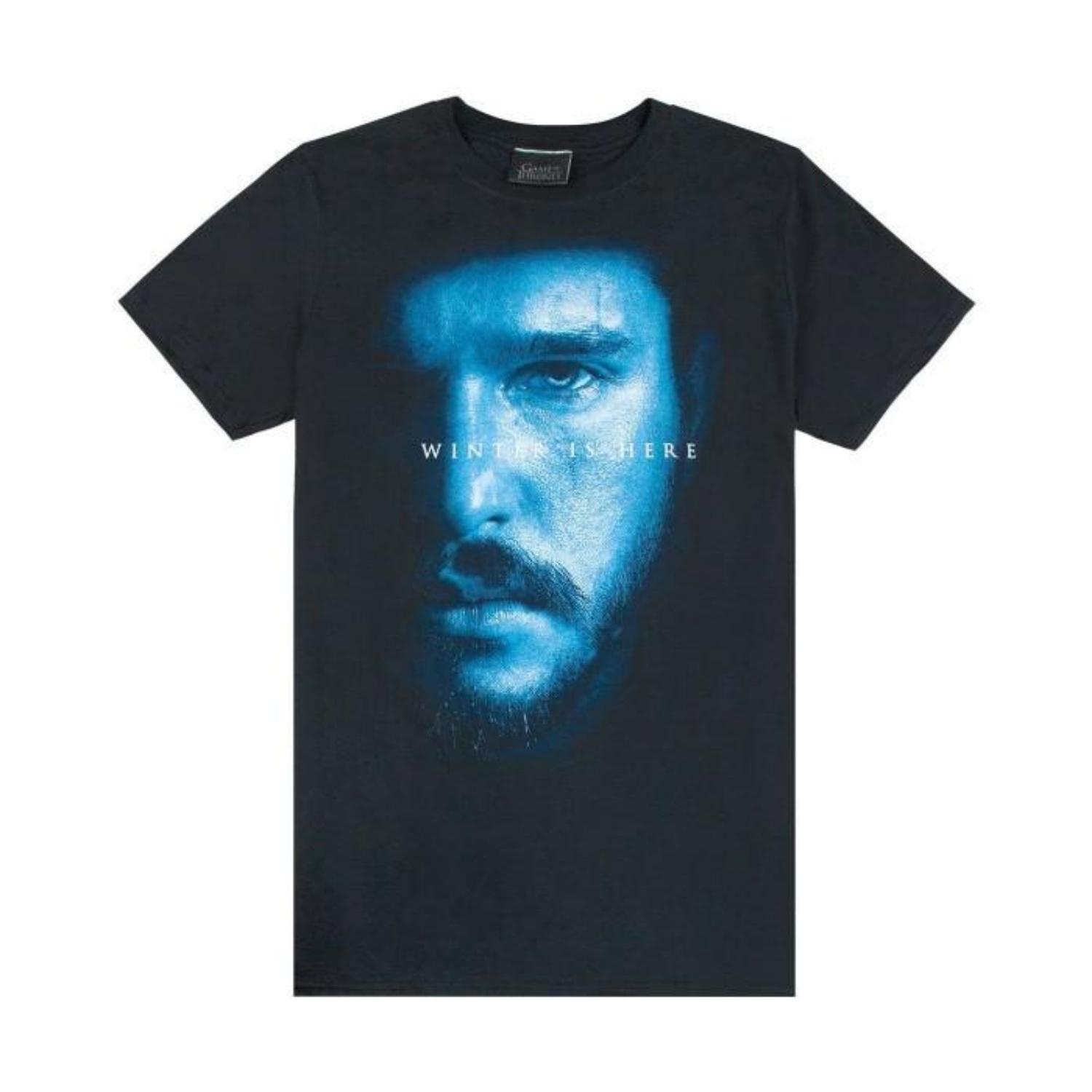 Game of Thrones Mens Jon Snow Winter Is Here T-Shirt S