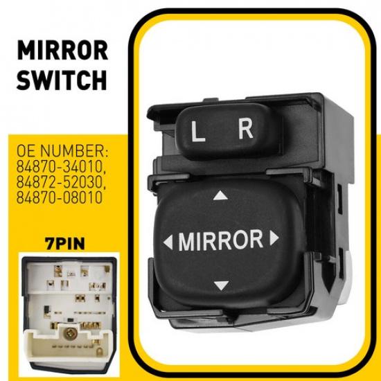 Outer Mirror Switch 84870-34010 For Toyota 4Runner Corolla Highlander Prius EOA