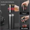 Men's Portable Thermos with Tea Separator & Intelligent Temperature Gauge - 316 Stainless Steel Water Cup
