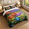 Dinosaur Theme Personalized 3Pcs Bedding Set Custom Text & Name 1 Sheet 2 Pillowcases Household Bedding 1pc