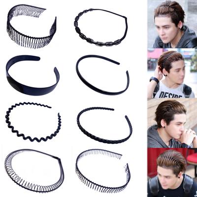 Faixa de Cabelo Metálica/Plástica Criativa para Homens e Mulheres Esportes 1 Peça Acessórios de Cabelo Ondulados Aro Ondulado Moda Elástica