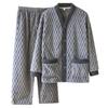 Men's Flannel Pajamas Set: Autumn-Winter, Thick Velvet, Warm & Loose Fit, Plus Size, Wearable Outdoors in Spring