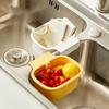 Kitchen Sink Drain Basket Faucet Hanging Strainer Basket Openable Bottom Cover Kitchen Garbage Filter Sink Storage Basket