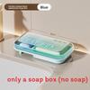 Double Compartment Soap Dispenser With Lid For Dormitory Use And Waterproof Design