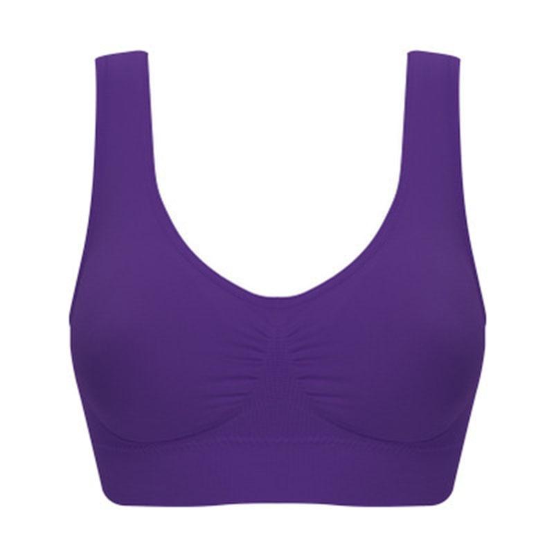 Pure Women Color Plus Size Ultrathin Large Bra Sports Bra Full Bra Tops Cup