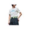 FILA Fashion Trend Sports Embroidered Round Neck Short Sleeve T-Shirt Men Tops White F11M329111AWT
