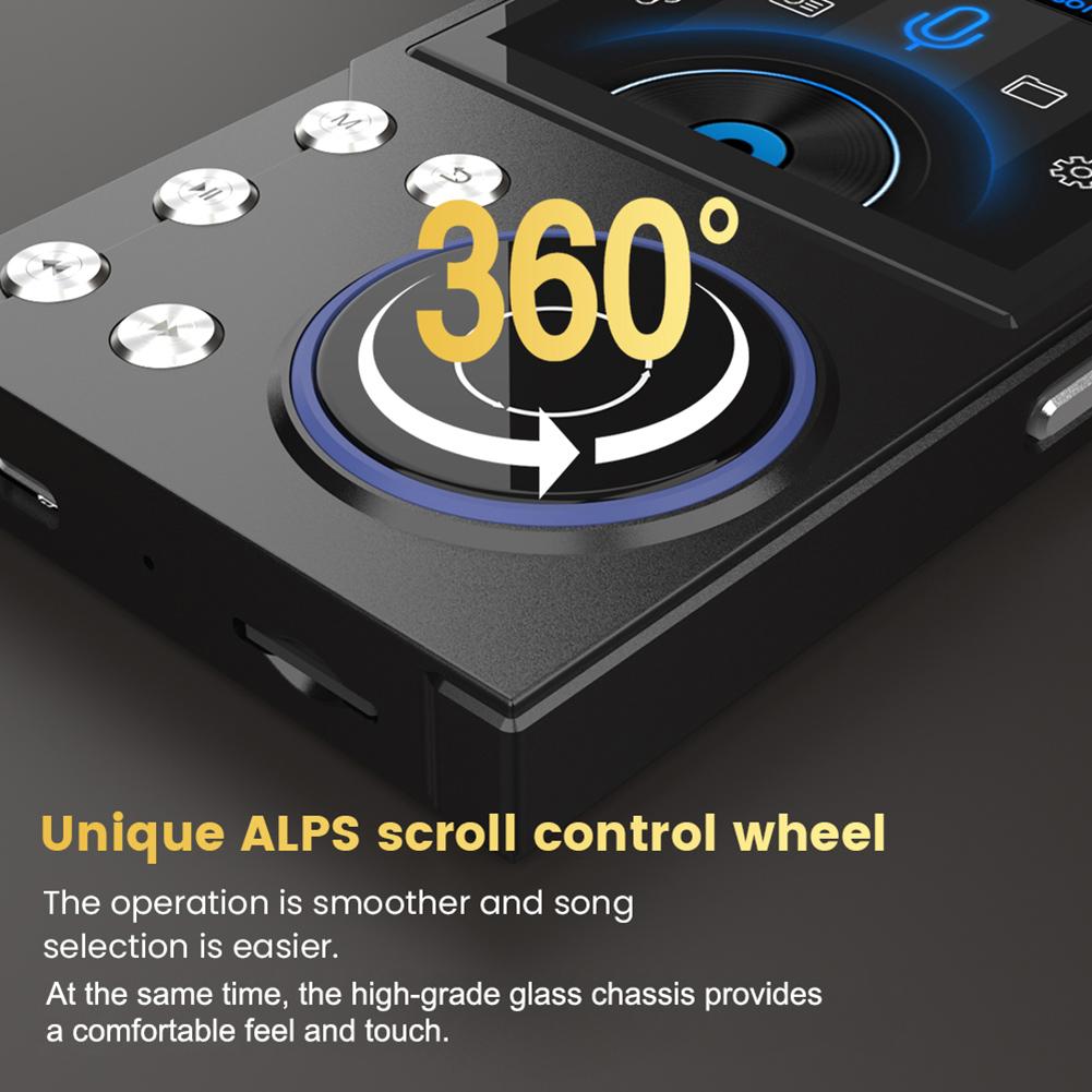 HiFi MP3 Player Digital Music Player Bluetooth-Compatible 5.3 Portable Digital Audio Music Player Support Up To 256GB