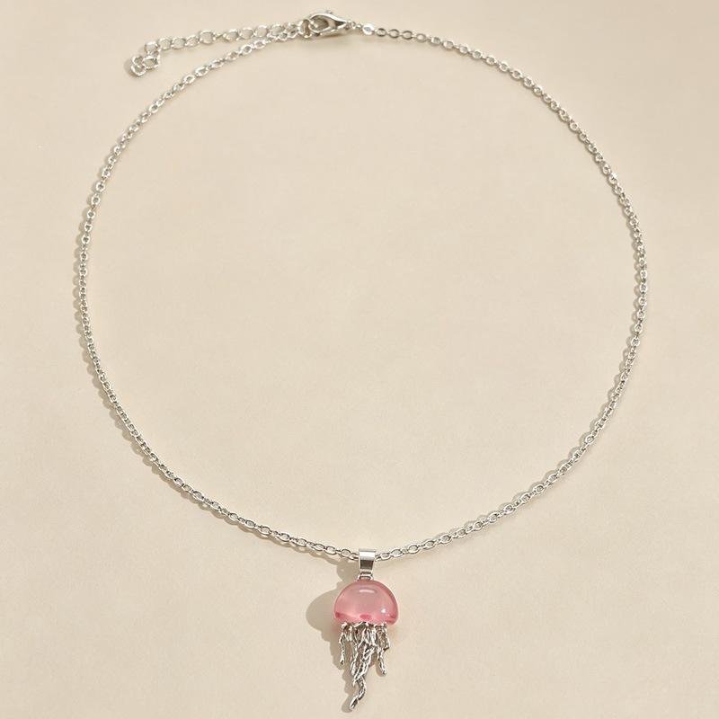 "Deep Sea Healing" Fresh Jellyfish Necklace - Romantic Summer Seaside Accessory