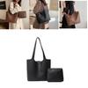 Stylish Minimalist Large Capacity Pu Tote Bag For Women With Two Shoulder Straps