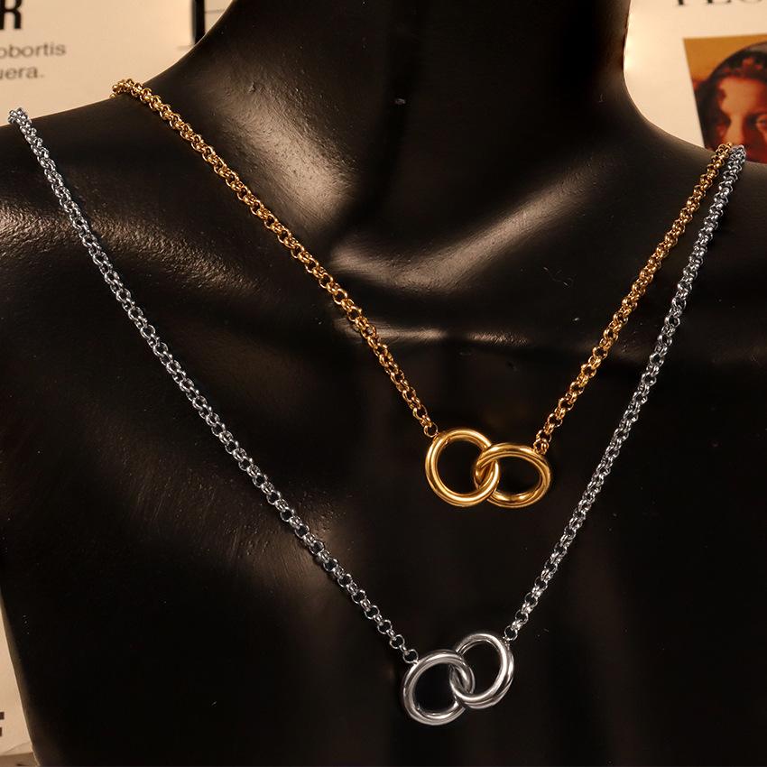 French Gypsy Light Luxury Premium Temperament Necklace Female Clavicle Chain Stainless Steel Necklace