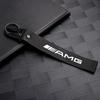 HOXL2 Leather/Metal Car Remote Key Cover Keychain Pendant Backpack For Mercedes Benz AMG A B C D M S R G Class GLA W176 W124 C260 C300