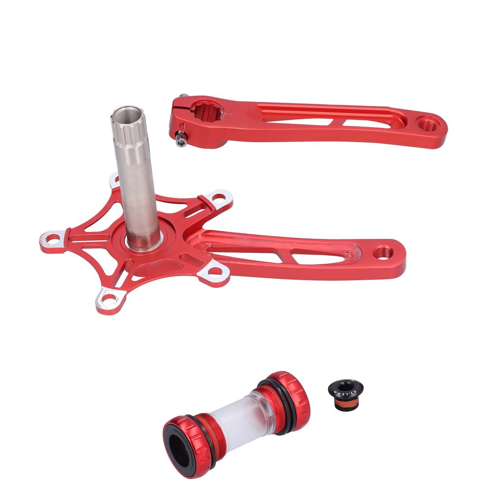 Road Bike OnePiece 130BCD Crankset Folding Bike Aluminum Alloy Hollow Crank Arm Set