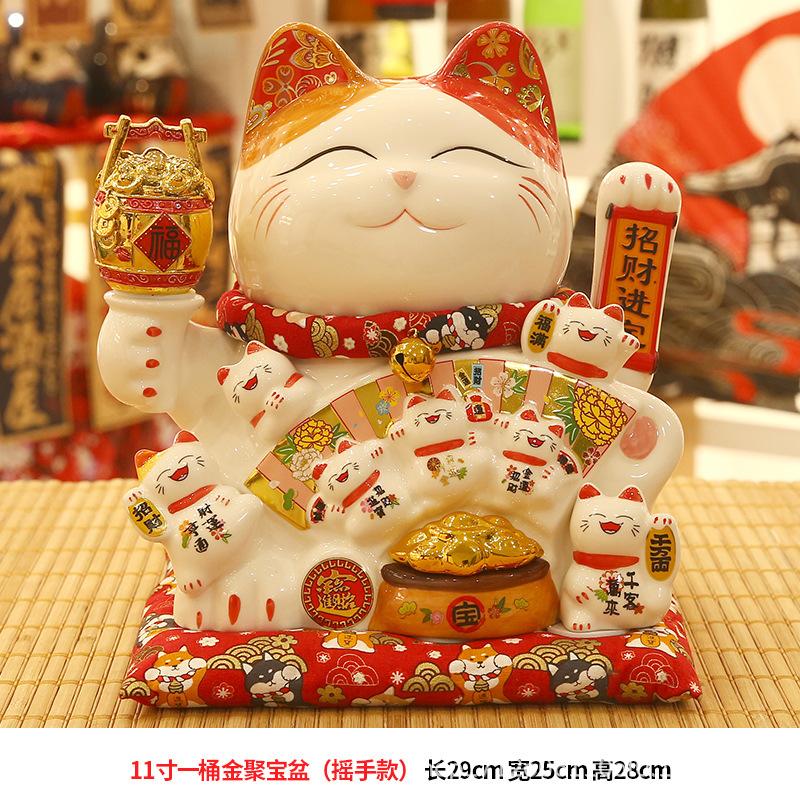 Fortune cat decoration business is booming large automatic hand reception home living room decoration rich cat gifts