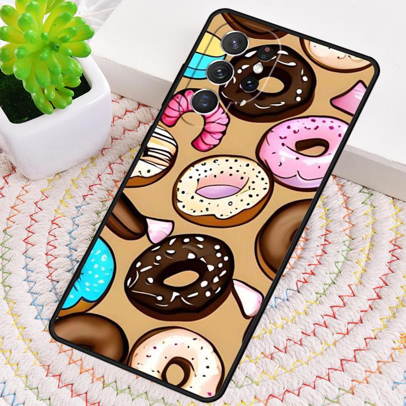 Donut Sweet Desert Coffee Phone Case for Samsung Galaxy Note 10 Pro S26 Ultra S23 S24 FE S25 S21 S22 PLUS Shockproof Cove