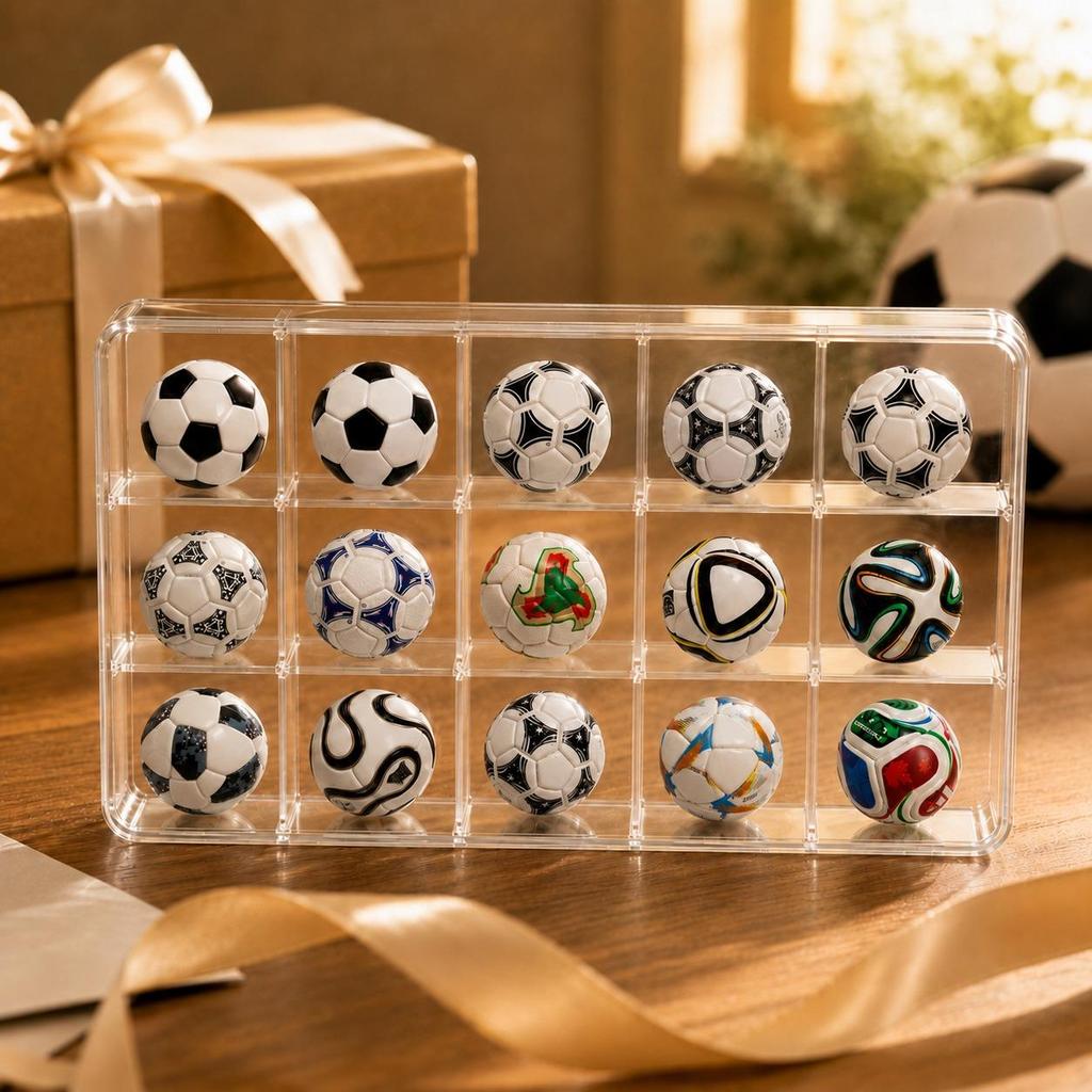 KNK Mini Football Design Evolution Collection Set 1970-2026 Historical Tournament Inspired Soccer Ball Mini Soccer Fans, Sports Enthusiasts