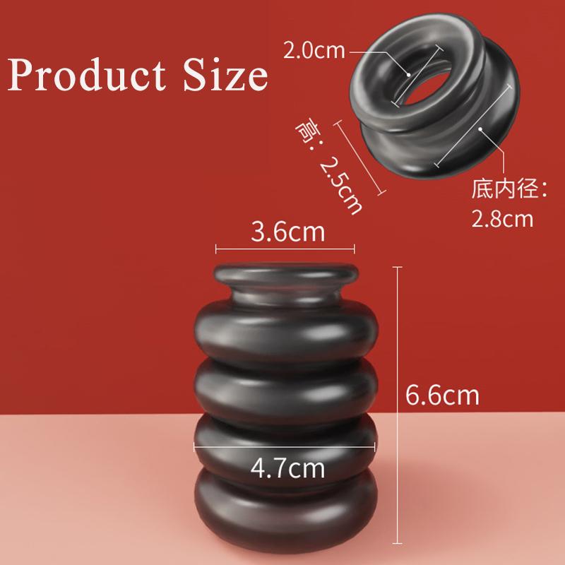 New Male Cock Ring Stretcher Scrotum Penis Ring Delay Ejaculation Reusable Cockring Lock Ring Sex Toys for Men Adults Shop