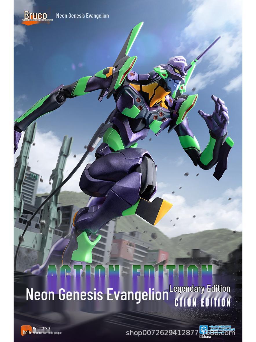 Фигурки Евы-01 и Евы-02 Аски - Набор строительных блоков Neon Genesis Evangelion Brand New - No 7-day Return