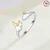 Open Star Moon Ring Authentic Original Copper Metal Cloud-shaped Open Ring Valentine's Anniversary High Quality Fine Perfect Gift Women High Quality