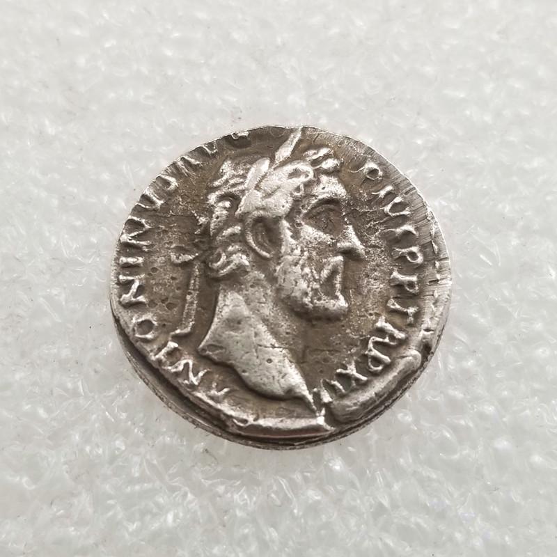Ancient Greek Brass Silver-Plated Commemorative Coin H01185 No